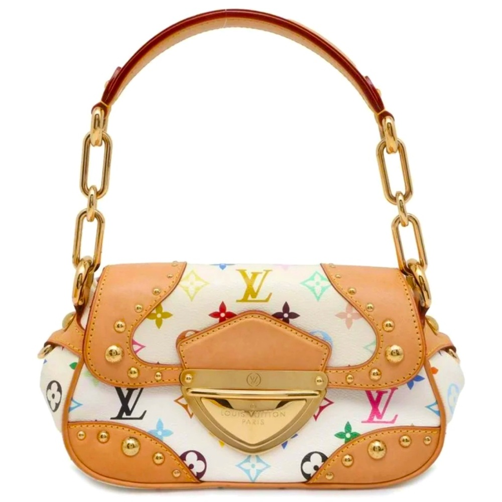 Louis Vuitton Takashi Murakami Y2K Rainbow Monogram White Marilyn Shoulder Bag